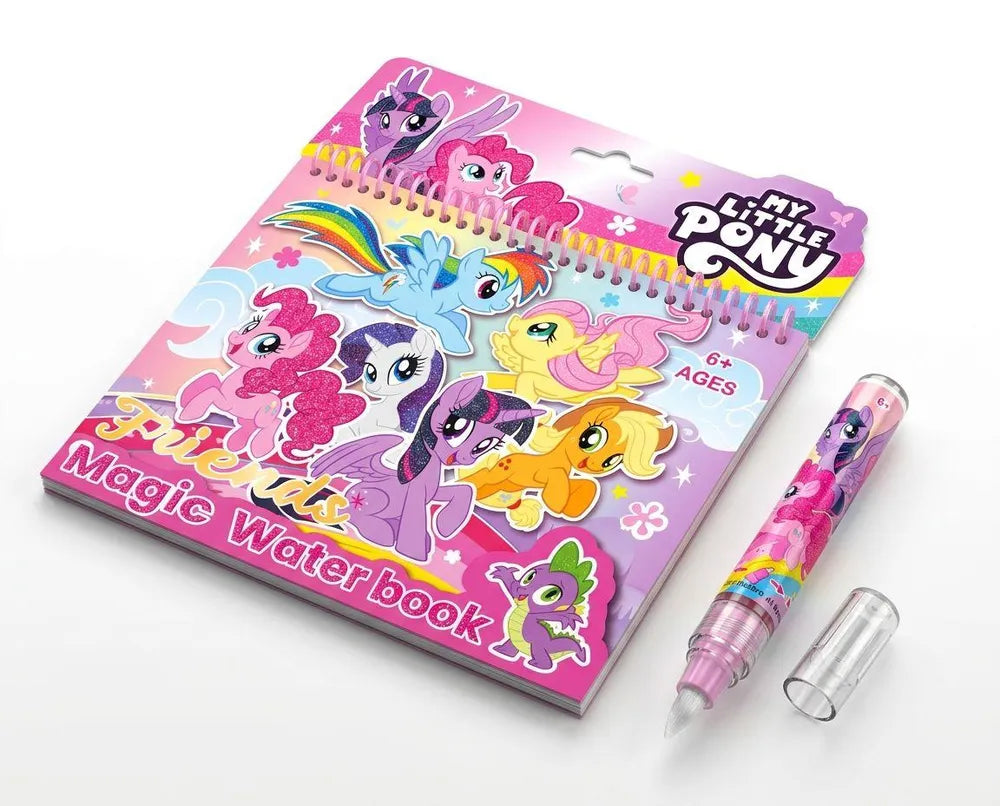 Water coloring book for kids Pony