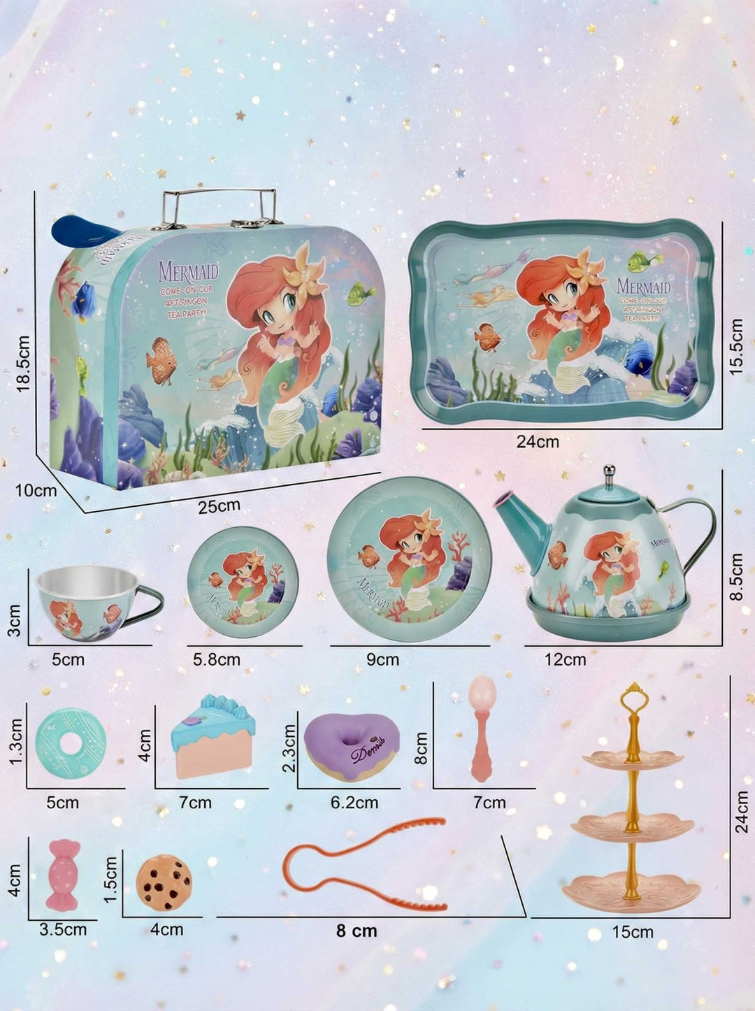The Little Mermaid toy tea set