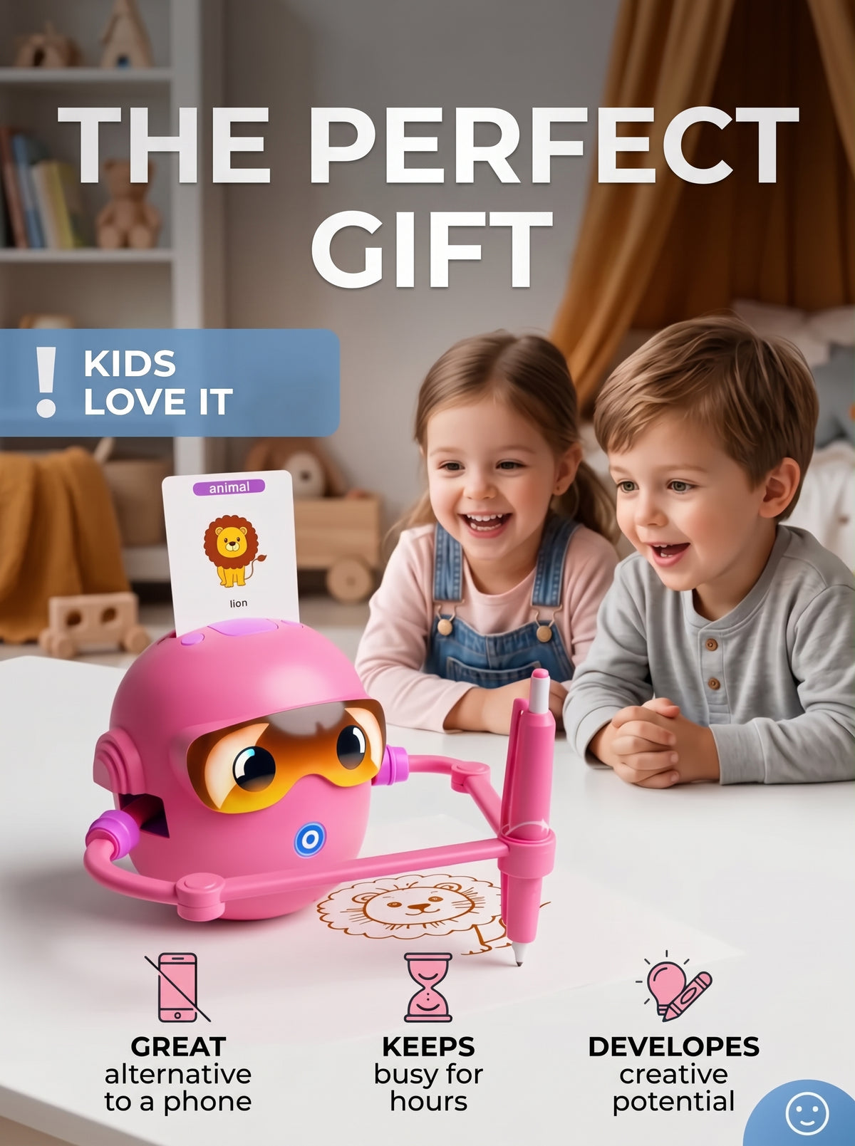 Interactive robot artist with cards