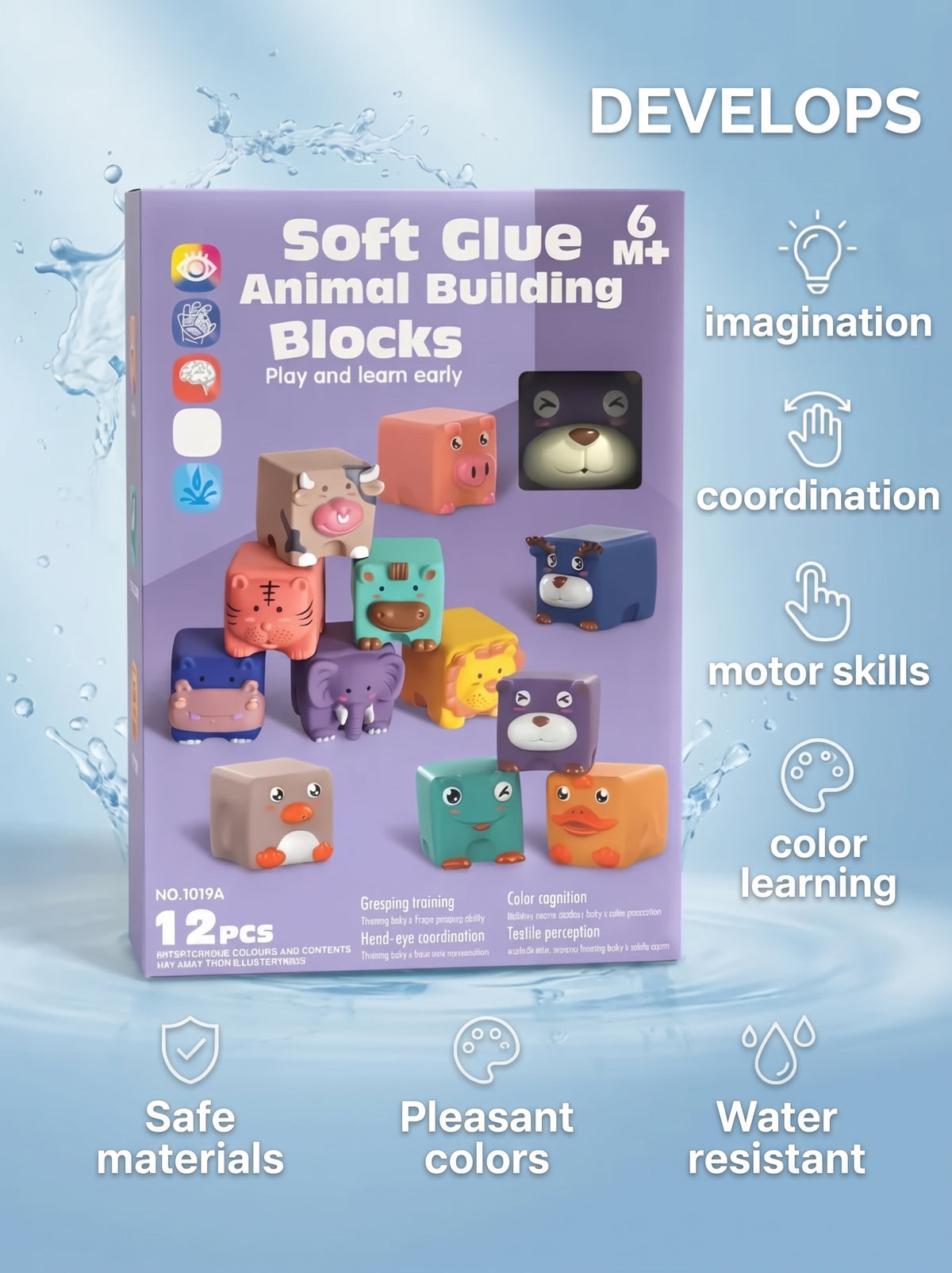 Children’s developmental blocks in the shape of animals