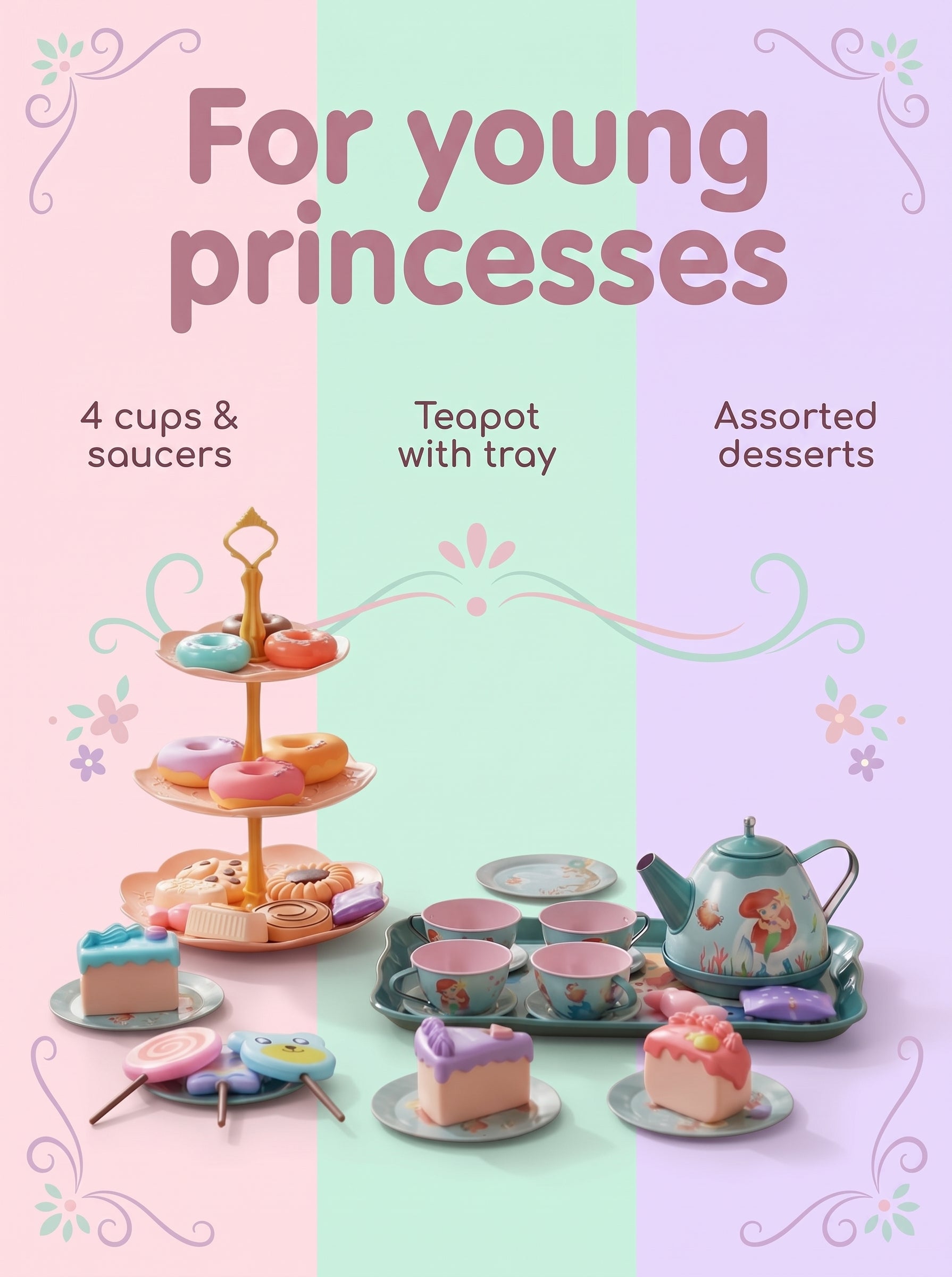 The Little Mermaid toy tea set