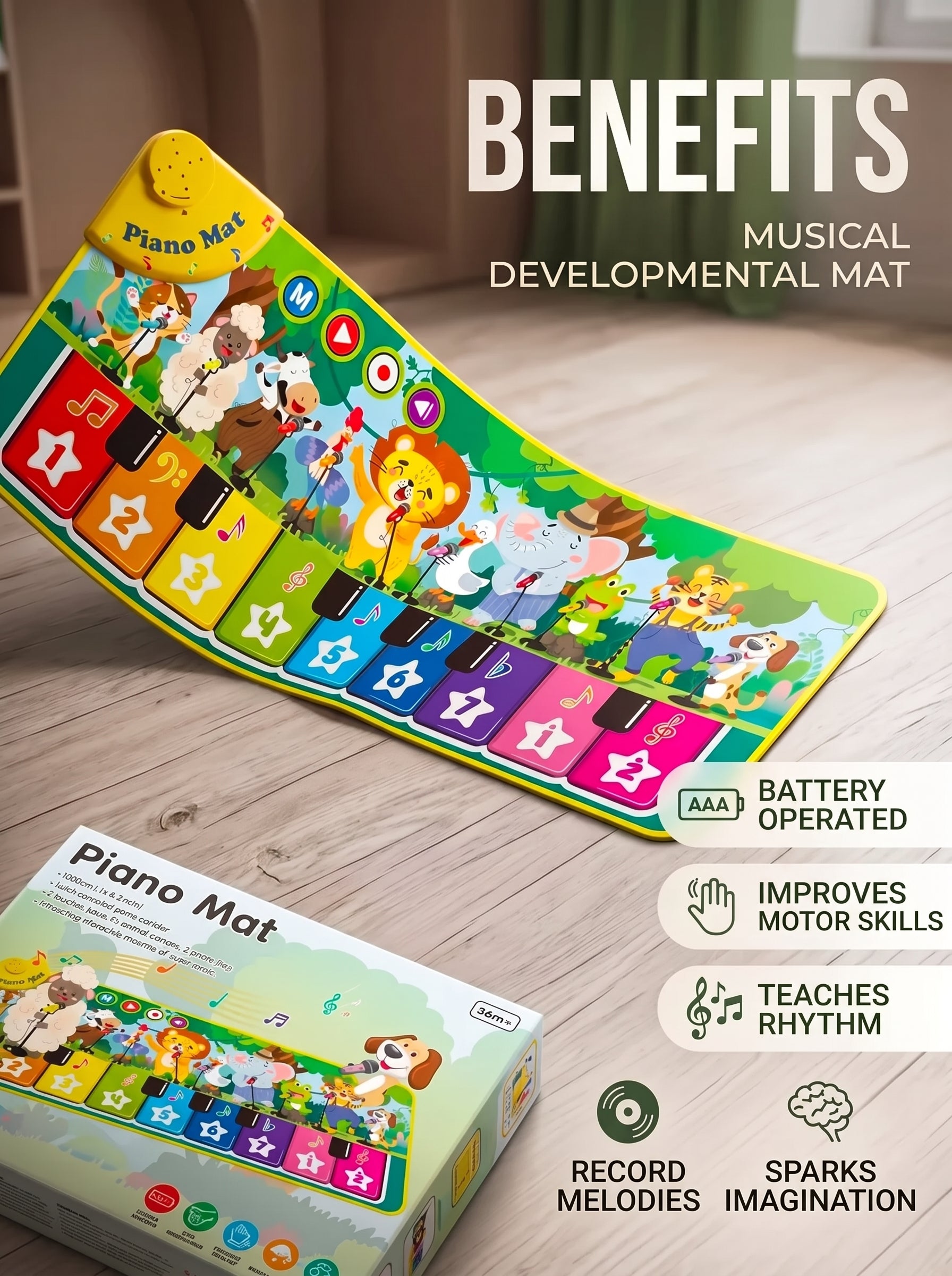 Children’s developmental musical mat