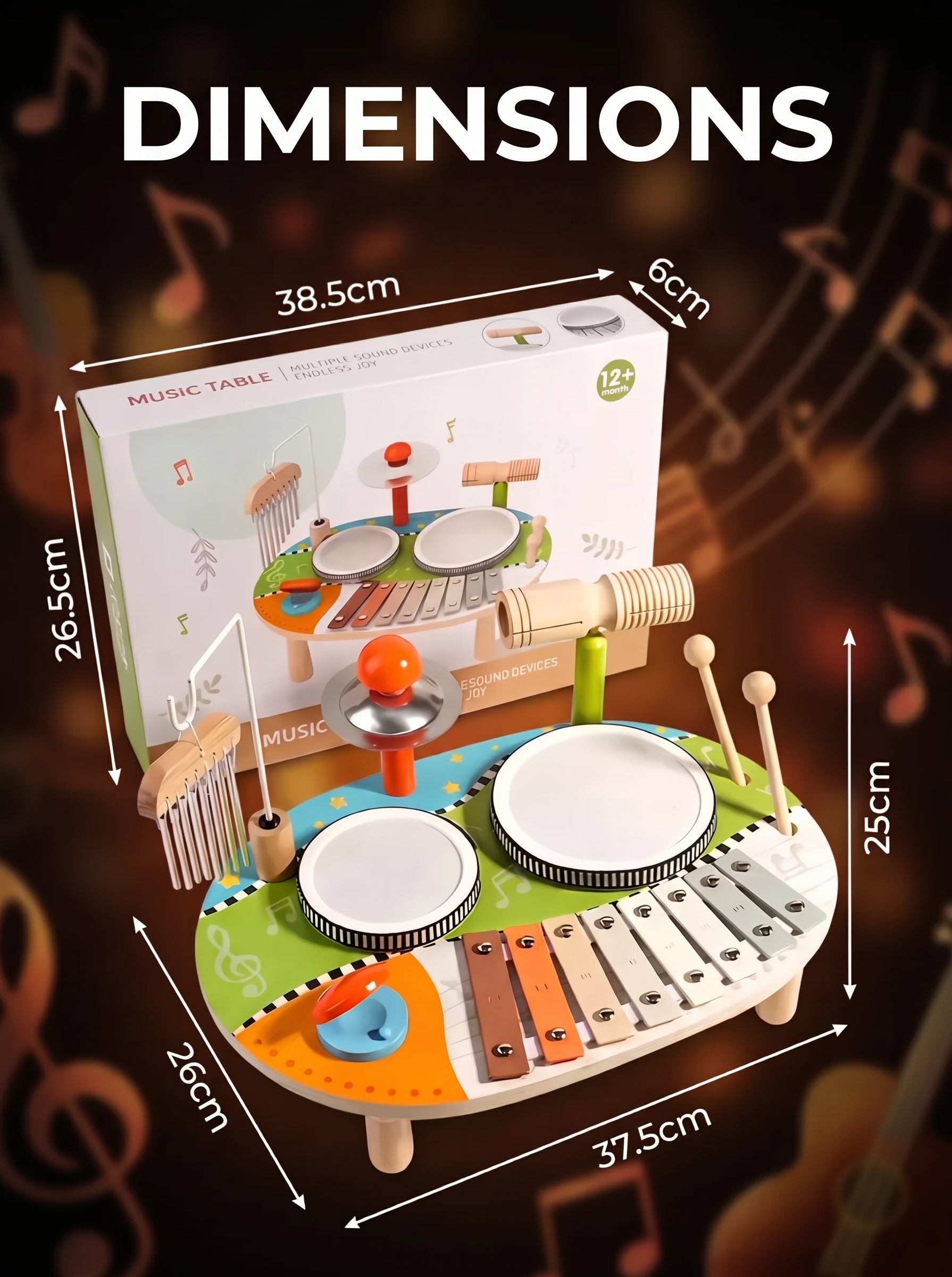 Children’s developmental musical table