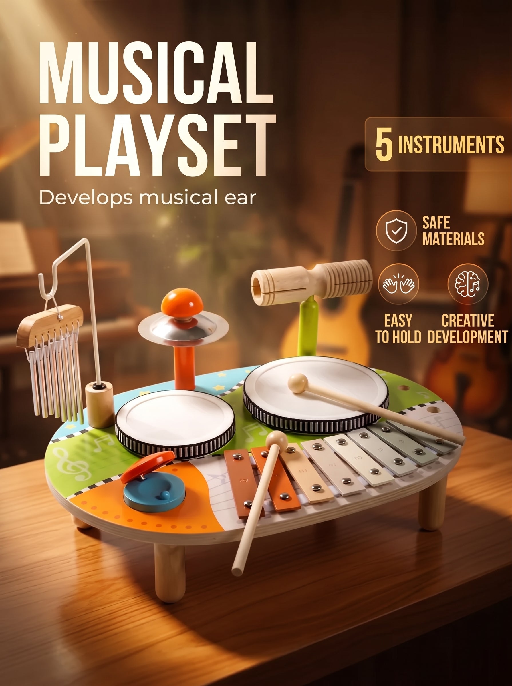 Children’s developmental musical table