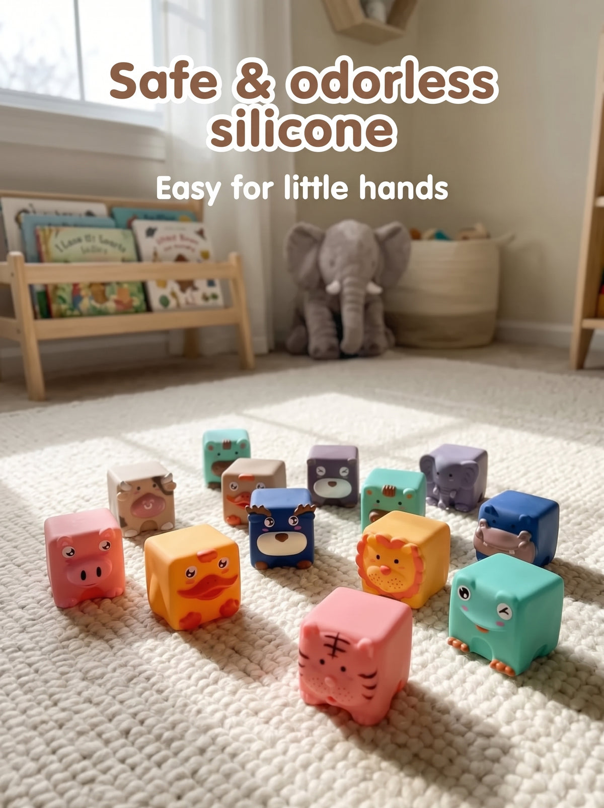 Children’s developmental blocks in the shape of animals