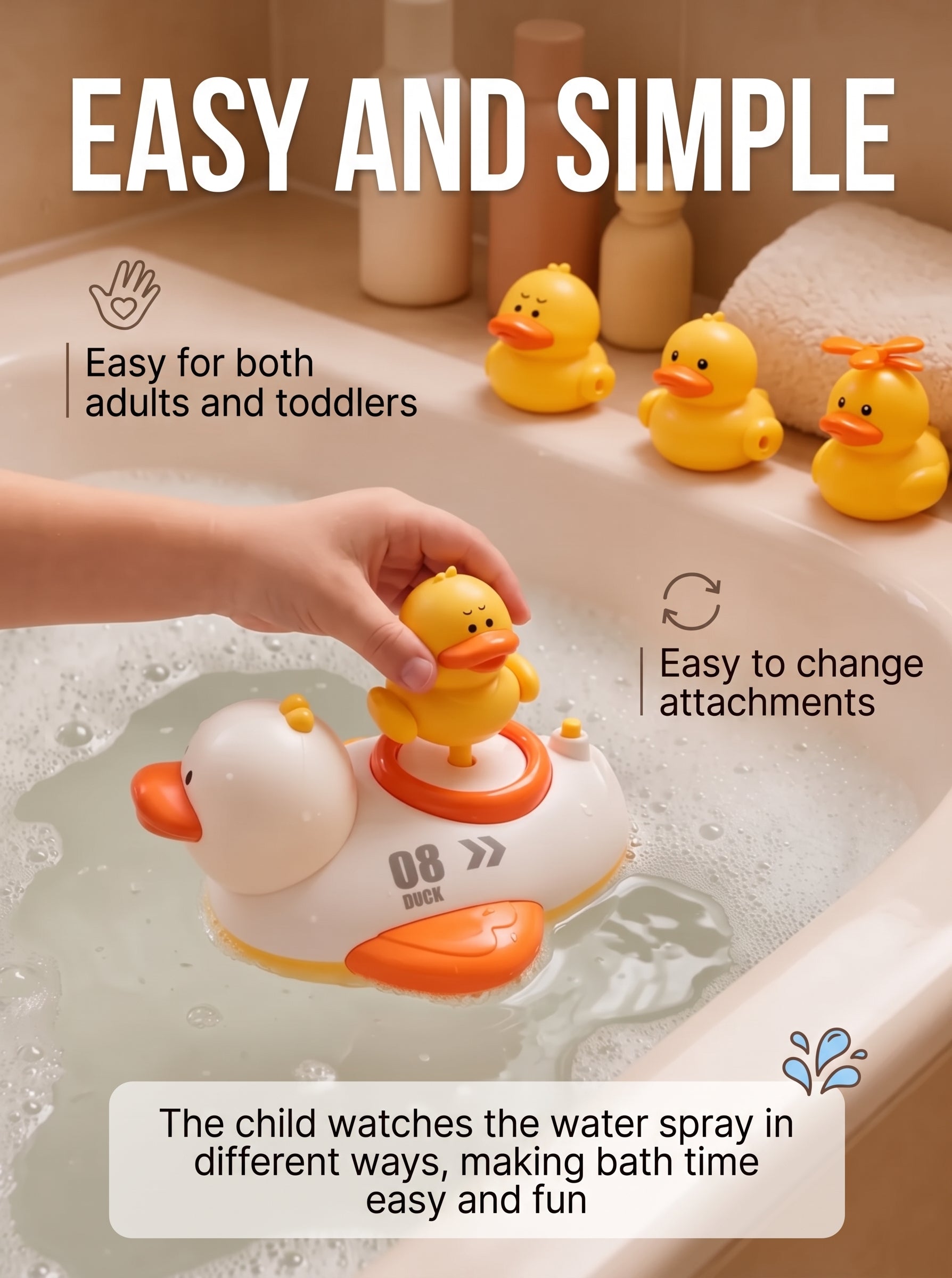 Duck bath toy