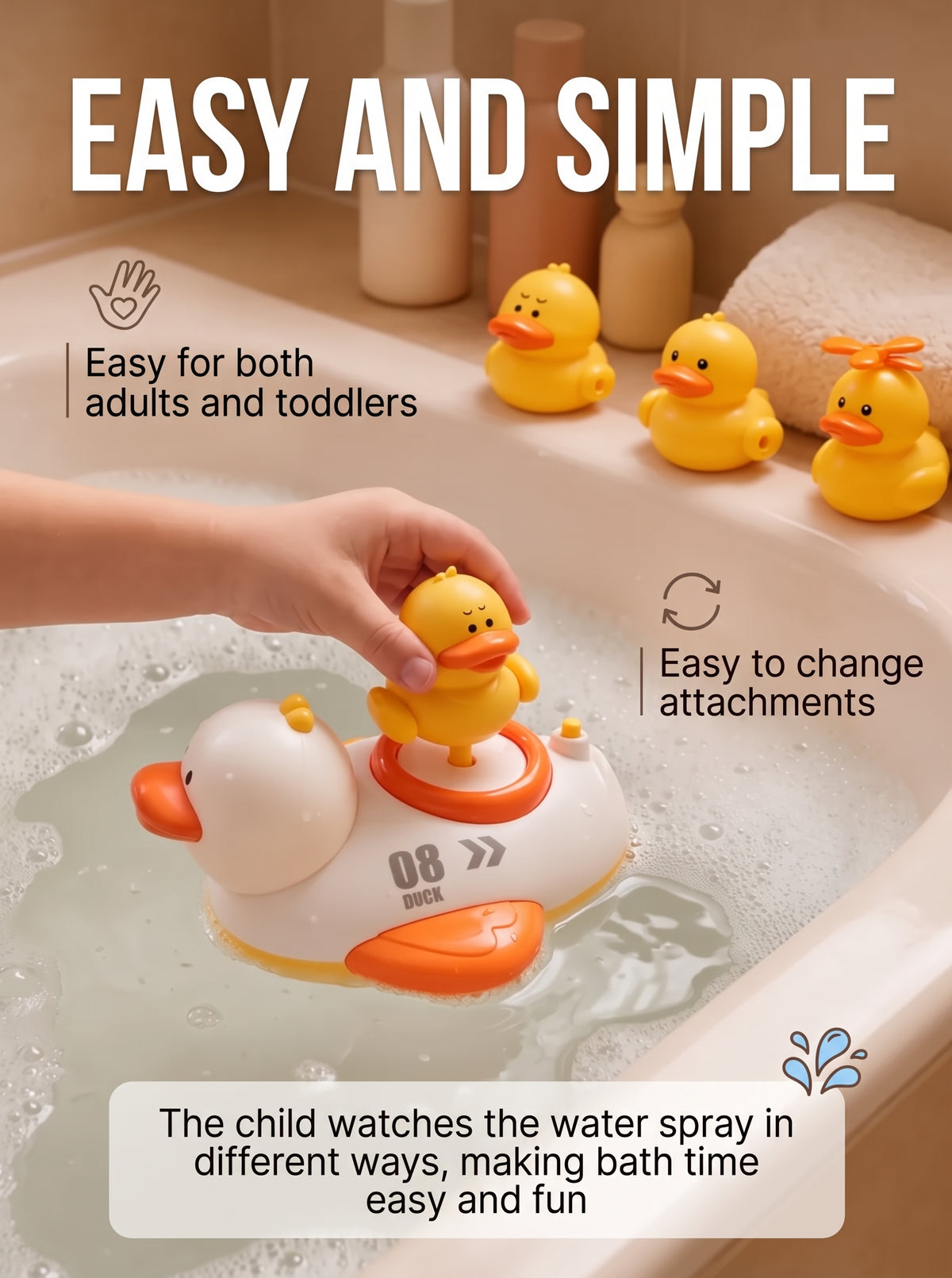 Duck bath toy