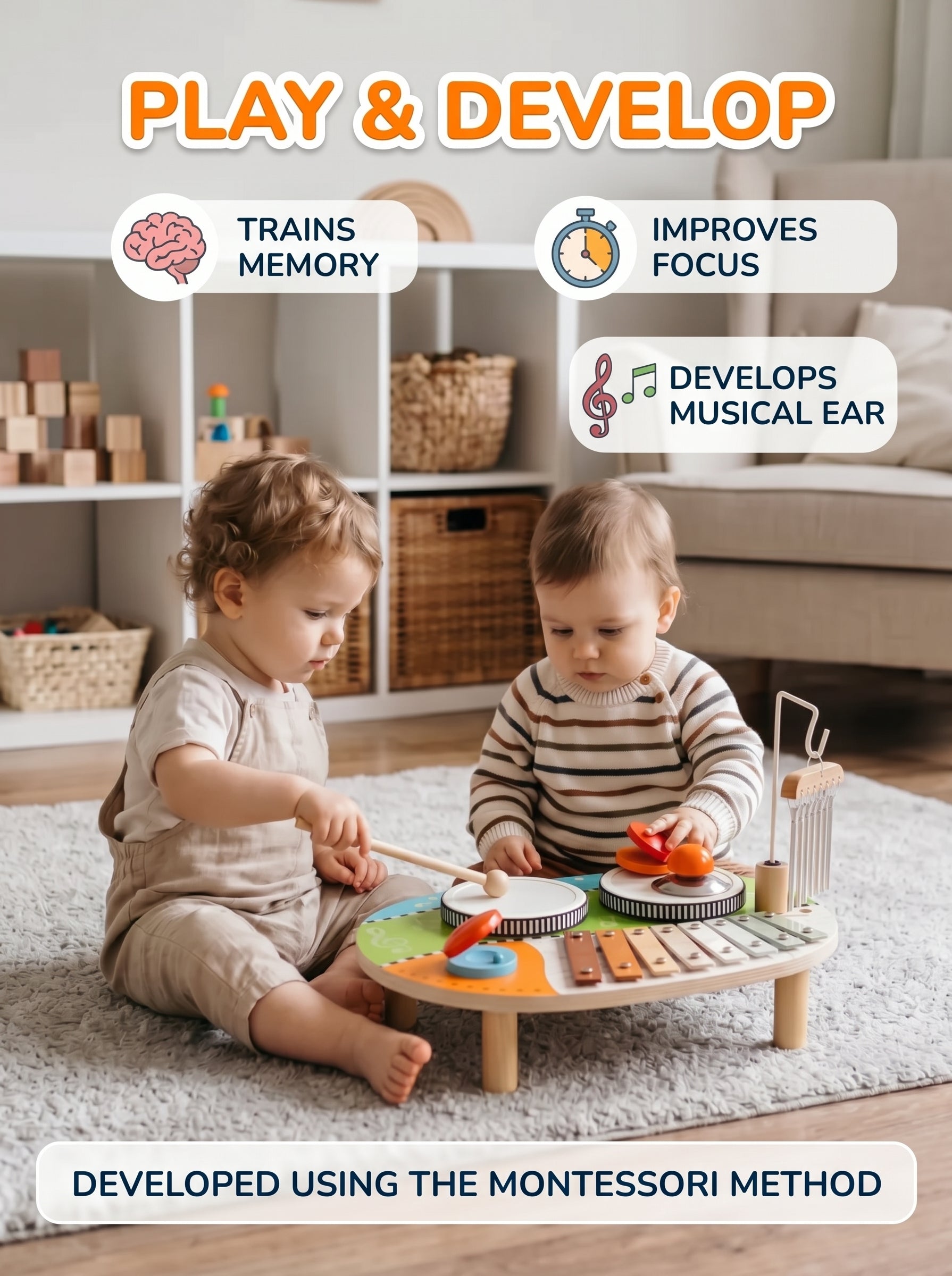 Children’s developmental musical table