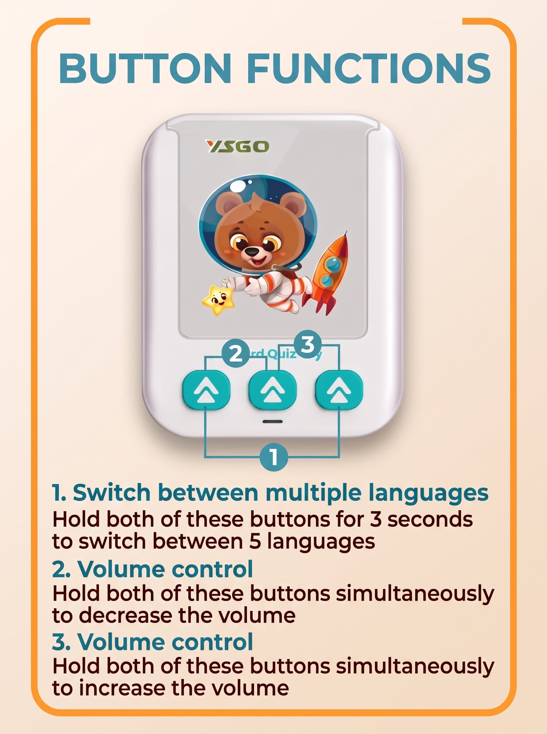 Educational tablet for children to develop logical thinking, includes cards