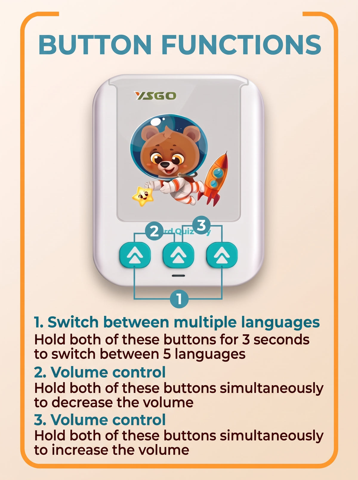 Educational tablet for children to develop logical thinking, includes cards