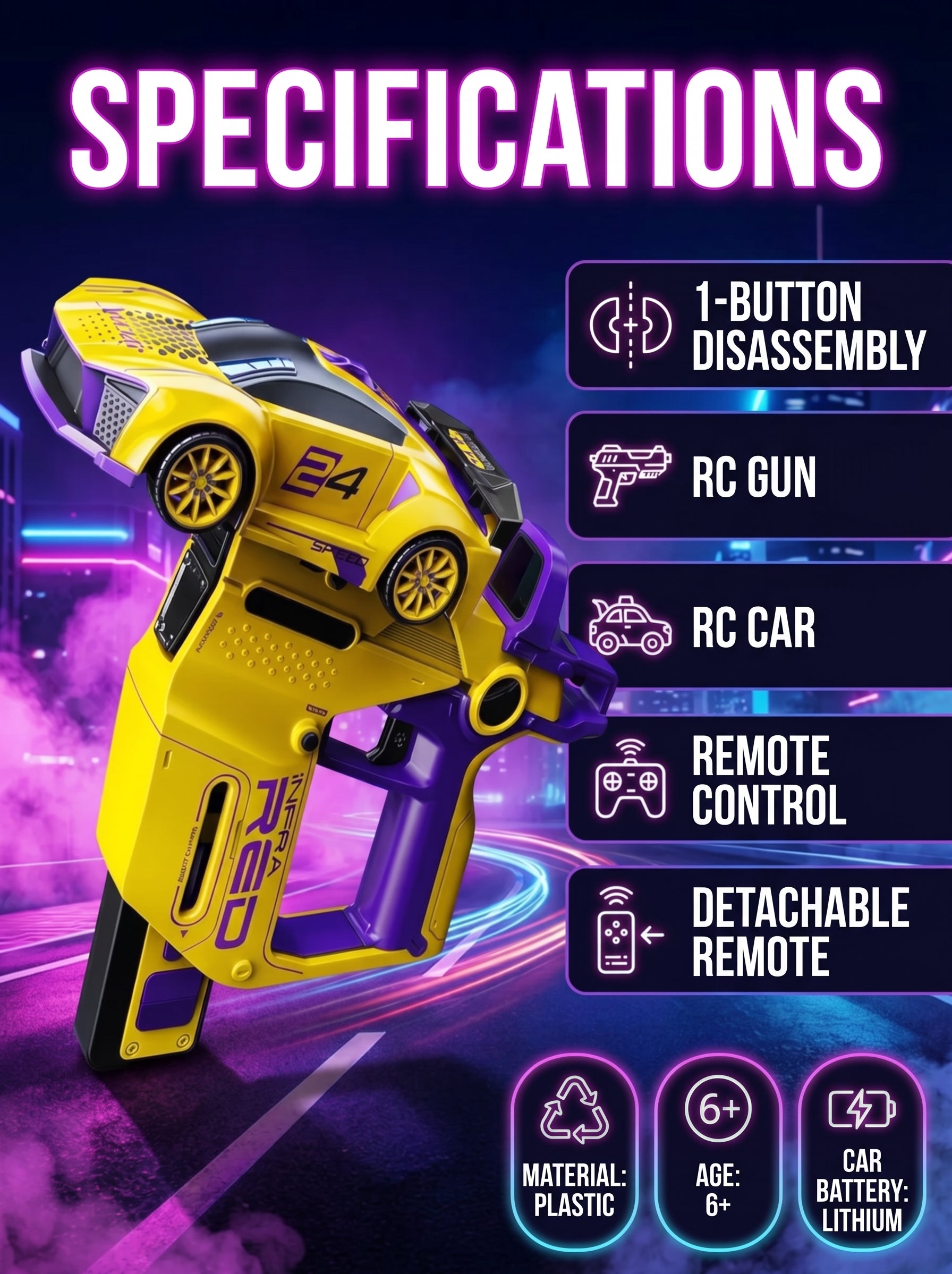 RC Battle Car with IR Cannon