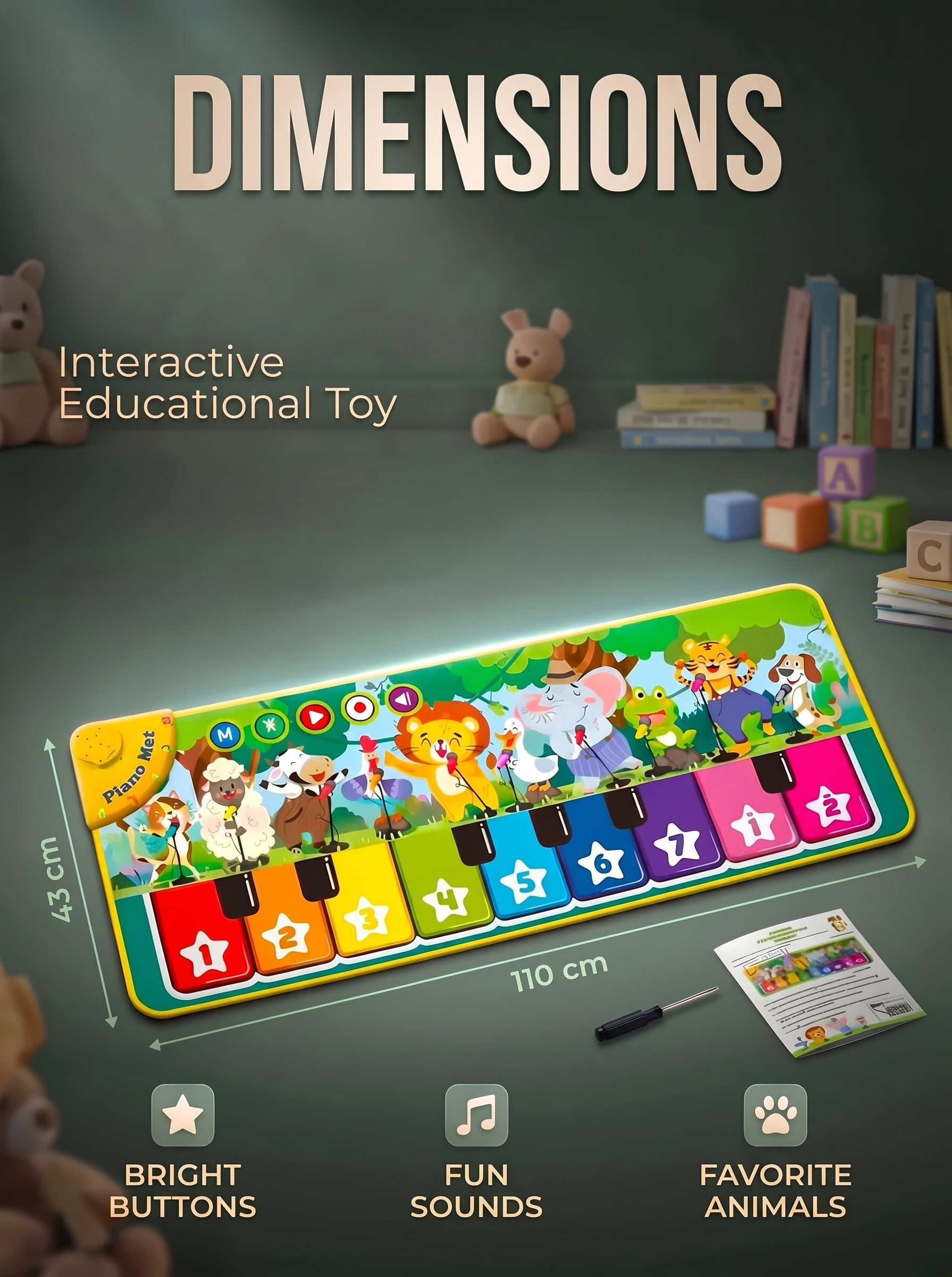 Children’s developmental musical mat