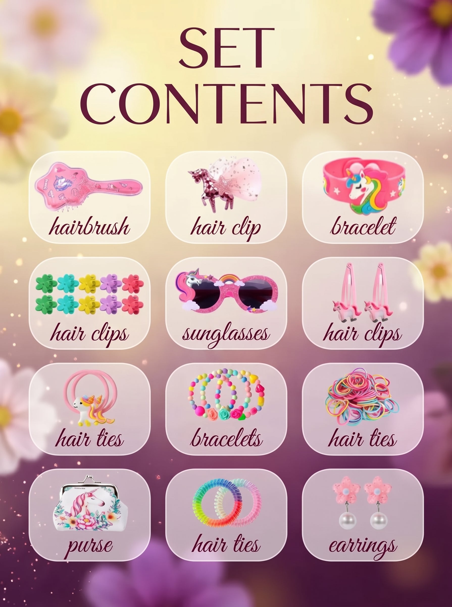 Advent Calendar for Girls with a Unicorn — A Set of Surprises and Decorations